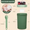 Müslibecher to Go 760ml + 230ml Joghurt Cup Löffel Produktbild-Vorschau 2