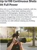 A photographer is taking a picture with a camera and flash attachment. Produktbild-Vorschau