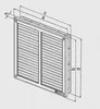 Griglia di ventilazione con rete VM, 250 x 250 mm, acciaio Anteprima dell’immagine prodotto 10