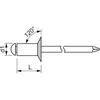Blindniete ø 3,2x10 mm Niete mit Stahldorn Senkkopf Nieten Produktbild-Vorschau 2
