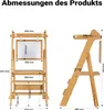 Wiltec Kinderstuhl Lernturm klappbar 43 x 48 x 91 cm aus Produktbild-Vorschau 3