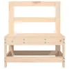 vidaXL Garten-Mittelsofa Massivholz Kiefer Produktbild-Vorschau 3