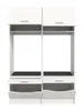 Waschmaschinenschrank Set Free 4 | weiß | 2-teilig Produktbild-Vorschau 3