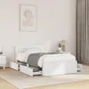 vidaXL Bettgestell mit Kopfteil ohne Matratze Weiß 100x200 Produktbild-Vorschau 2
