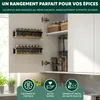 eluno Étagère à épices, lot de 2 avec fond en bambou, Voir les images du produit 3