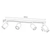 Lampa sufitowa Striper kremowo-złoty połysk 4xGU10x8W metal Podgląd zdjęcia produktu 2