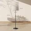LED Stehlampe Dimmbar Schwarz Höhenverstellbar (133-168cm) Produktbild-Vorschau 5