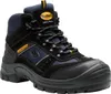 A single black and blue Dockers safety boot is shown against a white background. Produktbild-Vorschau