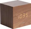 Karlsson - Wecker Mini Cube - Holz - 8x8x8cm Produktbild-Vorschau 1