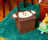 Kinder Aufbewahrungsbox Stoffbox Spielzeugbox Hocker Monkey Produktbild-Vorschau 4