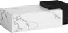 WOHNLING Couchtisch 120x60x40 cm Weiß Schwarz Sofatisch in Produktbild-Vorschau 6