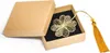 Signet à pompon en forme de trèfle à quatre feuilles doré + Voir les images du produit 1