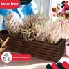 KOTARBAU® drevený kvetináč 64x20cm s vnútorným kvetináčom Náhľad obrázku produktu 2