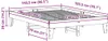 vidaXL Massivholzbett ohne Matratze Weiß 140x190 cm Produktbild-Vorschau 7