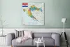 OneMillionCanvasses® - Obraz na plátně - Podrobná mapa Náhled obrázku produktu 2
