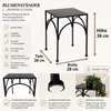DanDiBo Blumenhocker Metall Schwarz Eckig 38 cm Produktbild-Vorschau 2