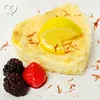 A close-up of a dessert with berries and lemon. Produktbild-Vorschau