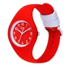 A red Ice-Watch analog watch with a white face and silver hands is shown against a white background. Produktbild-Vorschau