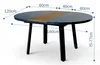 ALEOS. Aluminium Glas Teakholz Gartentisch rund Produktbild-Vorschau 7