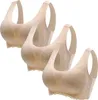 ASKSA Damen 3PC BH Ohne Buegel Push up Sport bhs Gepolstert Produktbild-Vorschau 1