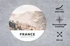 MuchoWow® Mauspad Mousepad Frankreich - Bäume - Nebel 30x30 Produktbild-Vorschau 2