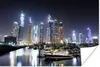 MuchoWow® Poster Dubai Marina in Nacht gehüllt 180x120 cm - Produktbild-Vorschau 1