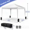 VOWNER Pavillon 3x3m, wasserdicht, Partyzelt, 4er Produktbild-Vorschau 2