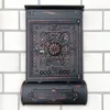 LUXUS ALUGUSS Massiver Briefkasten - Antik Schwarz Retro Produktbild-Vorschau 9