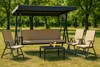 Auflagen für Hollywoodschaukel 170x50 + 170x50 cm  beige Produktbild-Vorschau 4