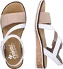 Rieker Damen Keil-Sandaletten Weiß/Beige Voir les images du produit 17