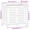 vidaXL Table à plantes avec étagères Blanc 82,5x50x86,5 cm Voir les images du produit 8
