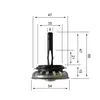 Siebkörbchen für Teka Spüle mit 1 1/2 Zoll ohne Excenter / Produktbild-Vorschau 3