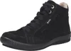 A black suede high-top boot with laces and a ribbed sole. Anteprima dell’immagine prodotto