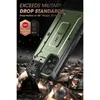 A rugged phone case is shown in a dramatic setting with rocks and debris. Produktbild-Vorschau