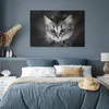 MuchoWow® Poster Tierprofil riechende Katze in schwarz und Produktbild-Vorschau 4