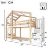 Flieks Etagenbett 90x200cm Kinderbett mit Treppe, Hochbett Produktbild-Vorschau 7