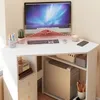 Rohový trojstranný počítačový stôl s úložným priestorom, Náhľad obrázku produktu 3