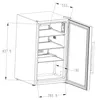 Cozze® Kühlschrank Elements 63 l, für Außenküche, 45 x 43 x Produktbild-Vorschau 5