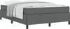 vidaXL Boxspringbett Dunkelgrau 160 x 200 cm Stoff Produktbild-Vorschau 1