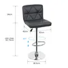 Lot de 2 tabourets de bar avec dossier en similicuir, Voir les images du produit 4