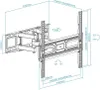 TooQ LP7846TN-B Support mural pivotant / inclinable / Voir les images du produit 9
