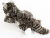 Kuscheltier Maine Coon Katze grau getigert liegend 38 cm Produktbild-Vorschau 5