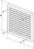 Griglia di ventilazione - copertura in rete VM, 200 x 200 Anteprima dell’immagine prodotto 3