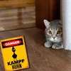 Danger Kampf Huhn Metallschild XXL in 28x38 cm mit Huhn Produktbild-Vorschau 5