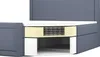 A cutaway view of a boxspring bed showing its internal structure. Produktbild-Vorschau