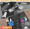 Laufweste Running Vest mit 6 Taschen Verstellbar Produktbild-Vorschau 2