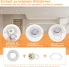 ZMH 6ER Set Einbaurahmen Weiß GU10 Einbaustrahler Rahmen Produktbild-Vorschau 3