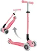 A pink GLOBBER scooter shown in two different configurations, with an arrow indicating a transformation. Produktbild-Vorschau