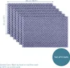 JEMIDI 6er Set Tischset gerippt Rautenmuster - 6 Tischsets Produktbild-Vorschau 6