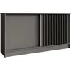 BEAUTYSOFA | Kommode HORIZON 160 cm Graphit, Schwarz mit Produktbild-Vorschau 2